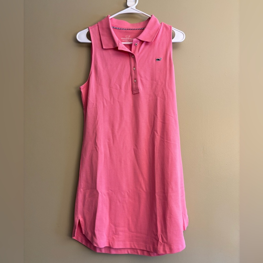 NWT Vineyard Vines Pink Sleeveless Polo Dress